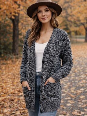Wilfred Free Aritzia Marled Knit Long Cardigan Size S Wool Alpaca Mohair